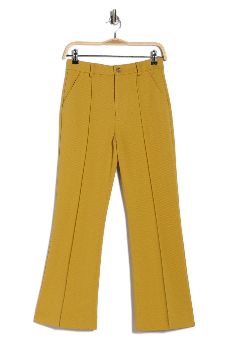 The Geo Jacquard Prim Pants, Alternate, color, GOLD LEAF