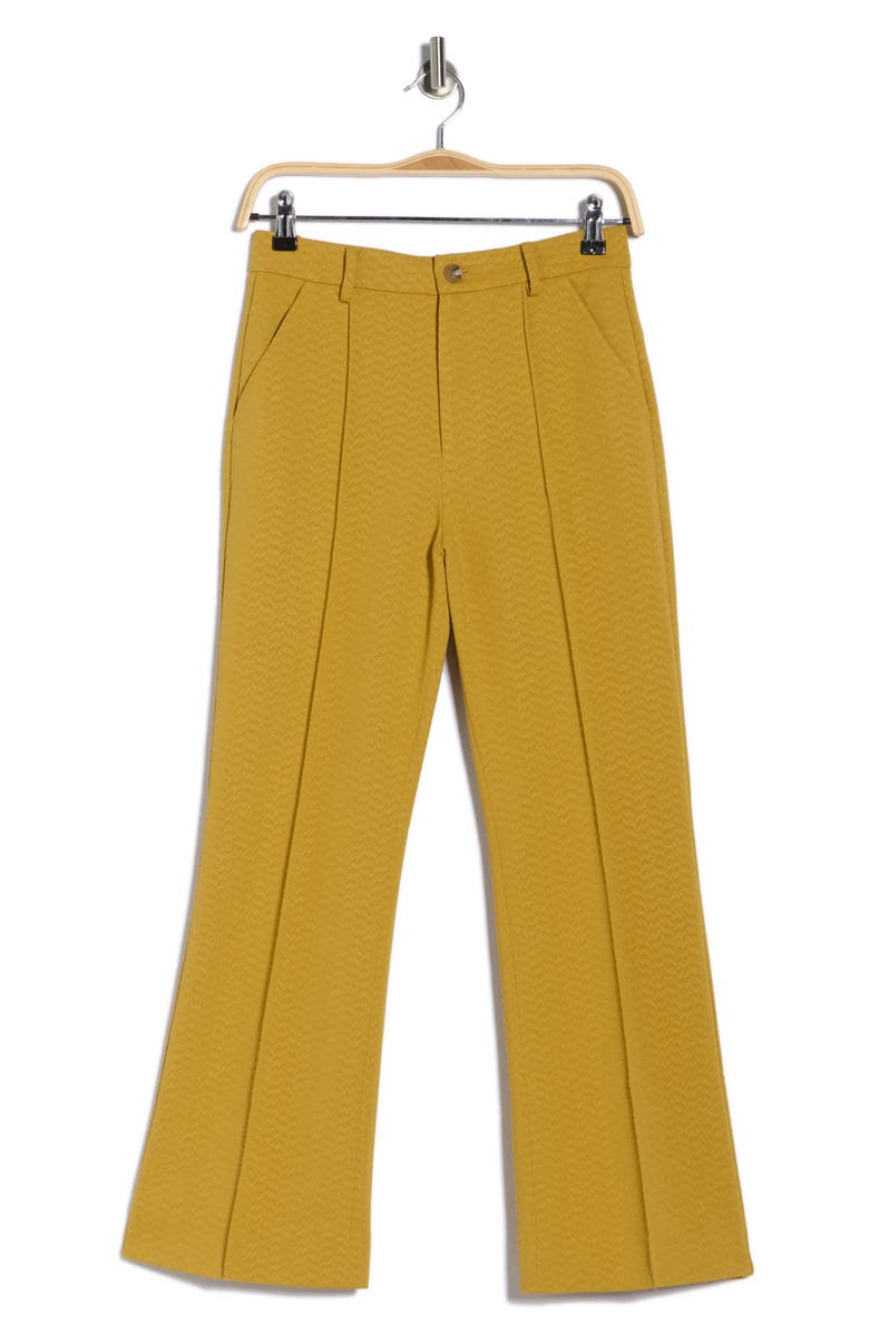 THE GREAT. The Geo Jacquard Prim Pants, Main, color, Gold Leaf