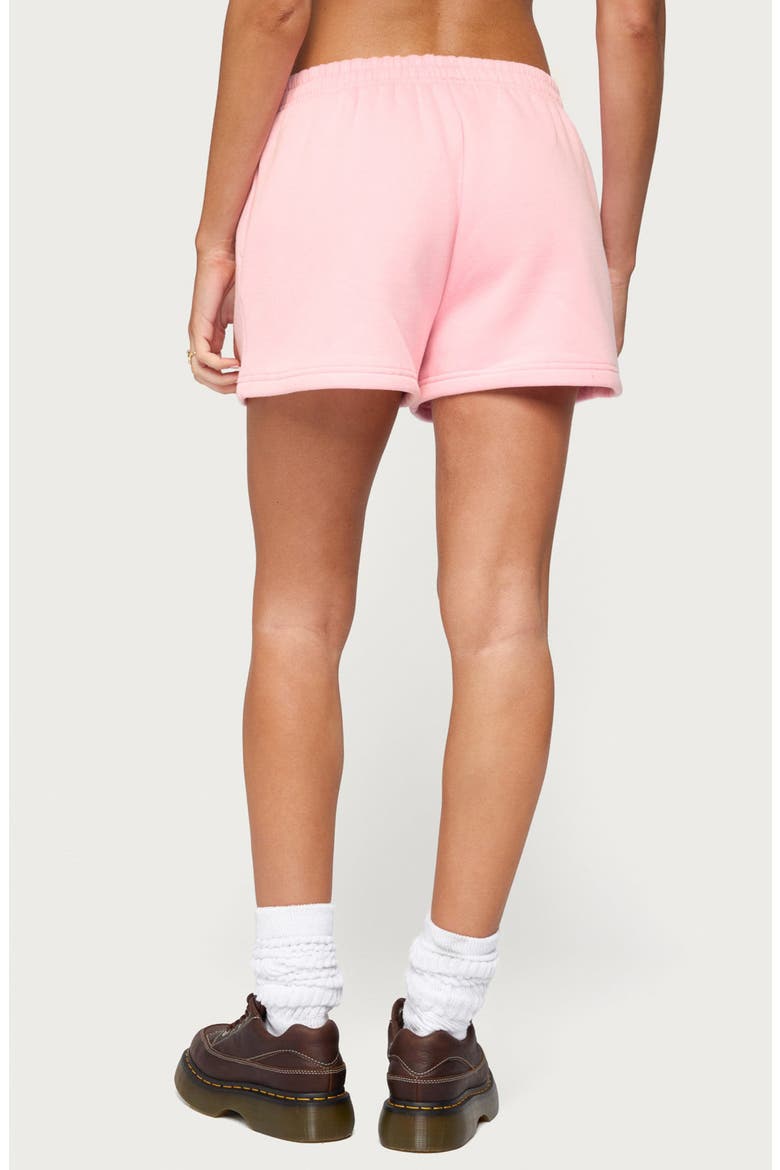 Were Edikted Sweat Shorts, Alternate, color, PINK