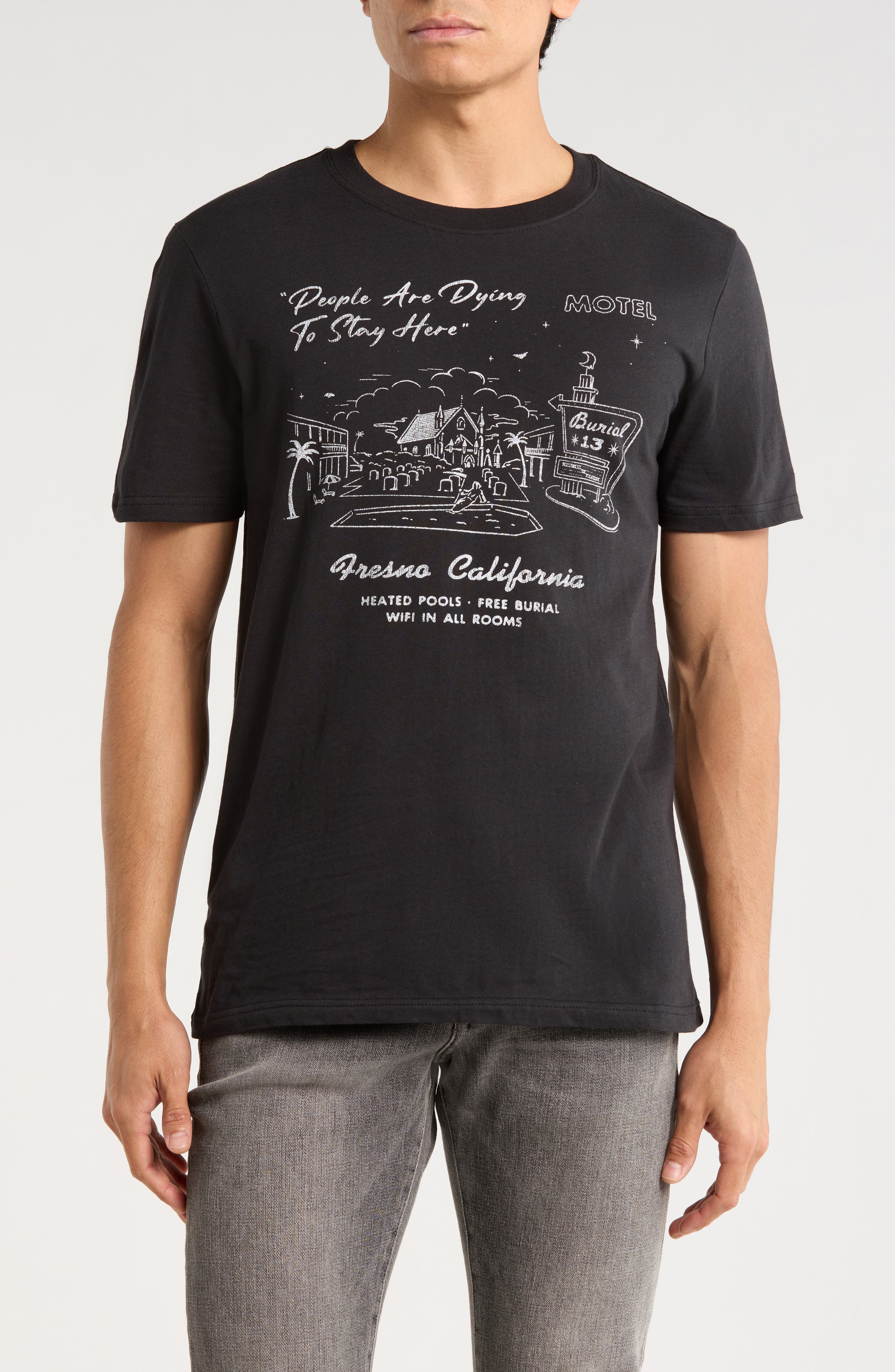 Goodie Two Sleeves Hotel Burial T-Shirt