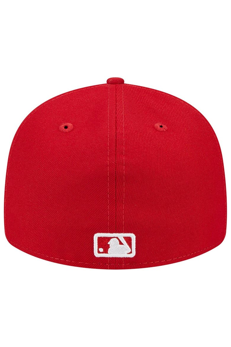 Men's New Era Scarlet Miami Marlins Low Profile 59FIFTY Fitted Hat, Alternate, color, Scarlet