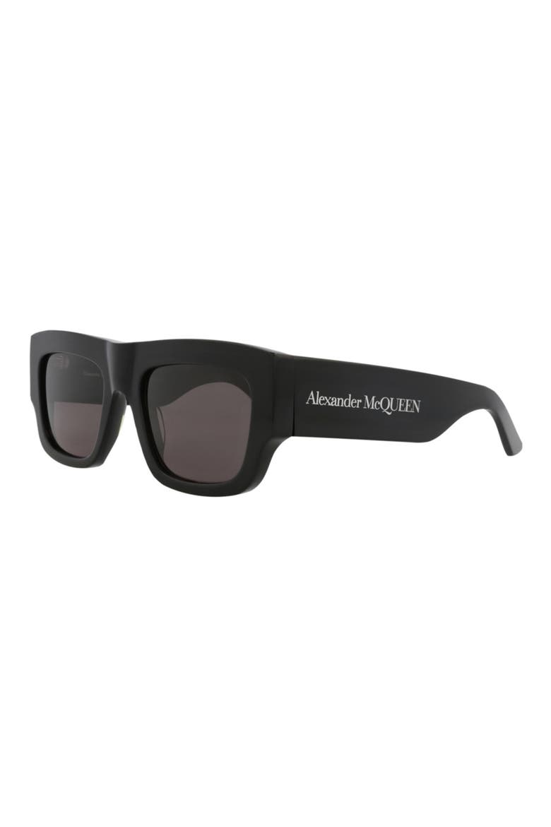 53mm Square Sunglasses, Alternate, color, BLACK BLACK GREY