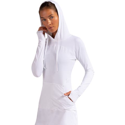 Women's Long Sleeve Sun and UV Protection Hoodie Dress Relaxed