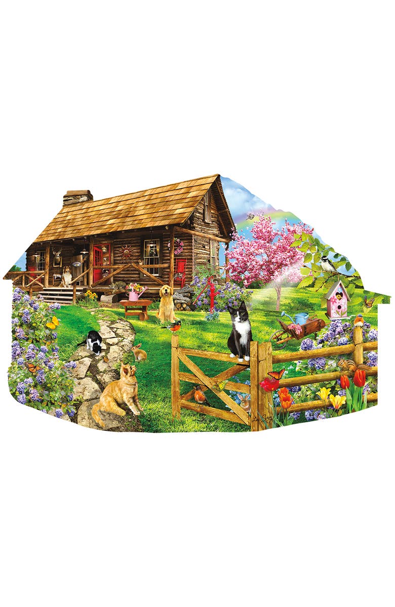 Sunsout Mountain Spring 1000 piece Jigsaw Puzzle for Adults Special Shape, Main, color, Multicolor