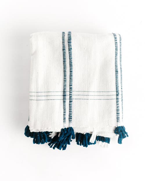 Creative Women Ribbons Cotton Table Runner In White