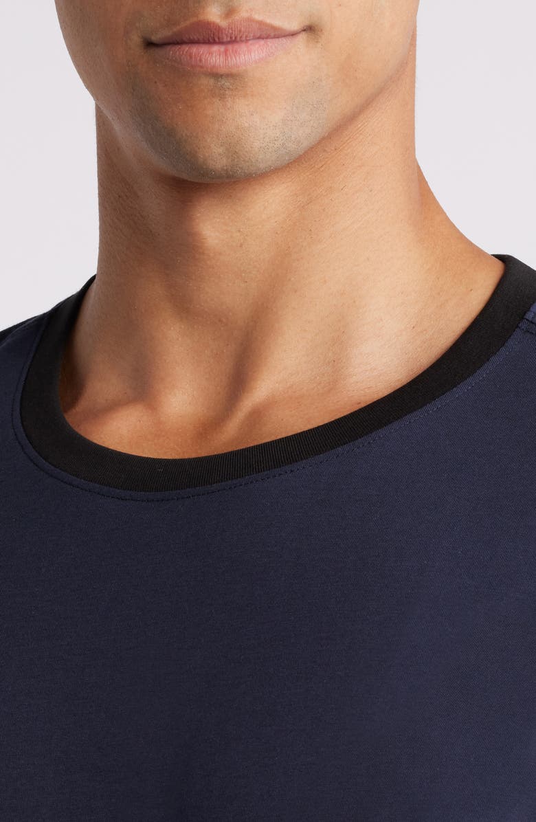 Daniel Buchler Peruvian Pima Cotton Crewneck T-Shirt, Alternate, color, Midnight