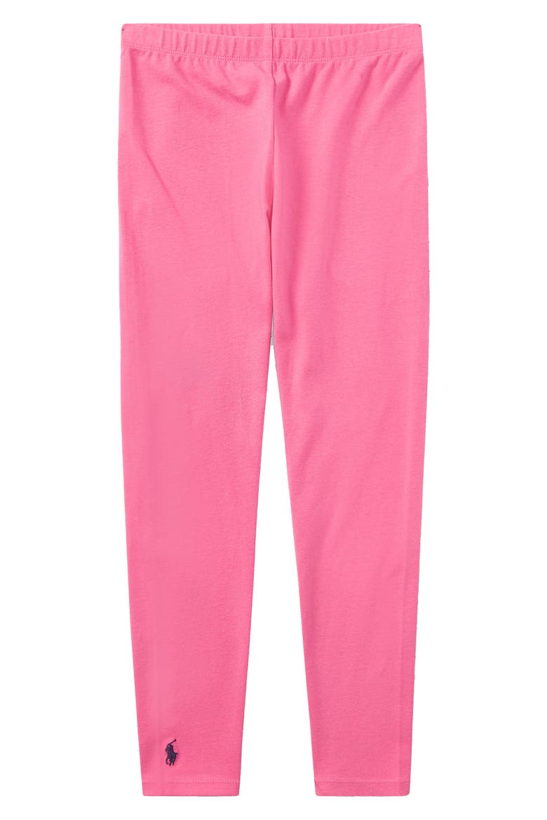 Cotton Leggings, Main, color, BAJA PINK
