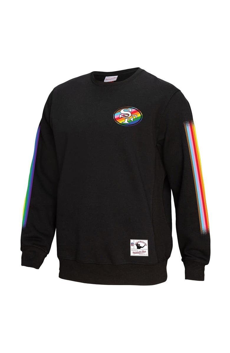 Mitchell & Ness Men's Mitchell & Ness Black San Francisco 49ers Pride Pullover Sweatshirt, Alternate, color, Black
