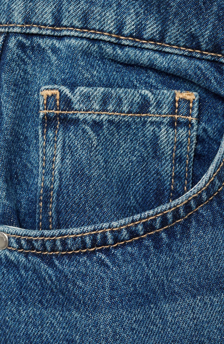 MANGO Denim Midi Skirt, Alternate, color, Dark Blue