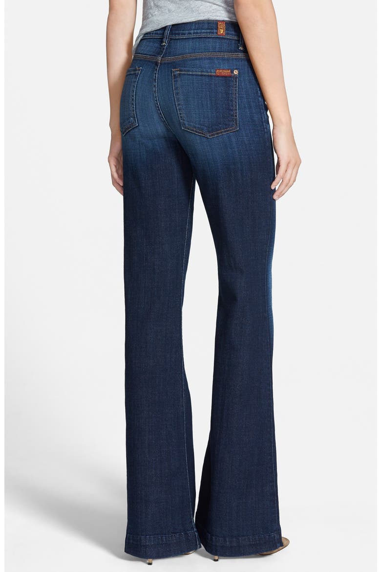 7 For All Mankind® 'Ginger' High Rise Flare Jeans, Alternate, color, ROYAL BROKEN TWILL