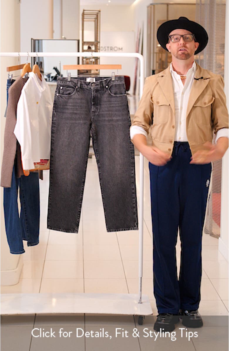 The Hang High Waist Ankle Straight Leg Jeans, sales video thumbnail