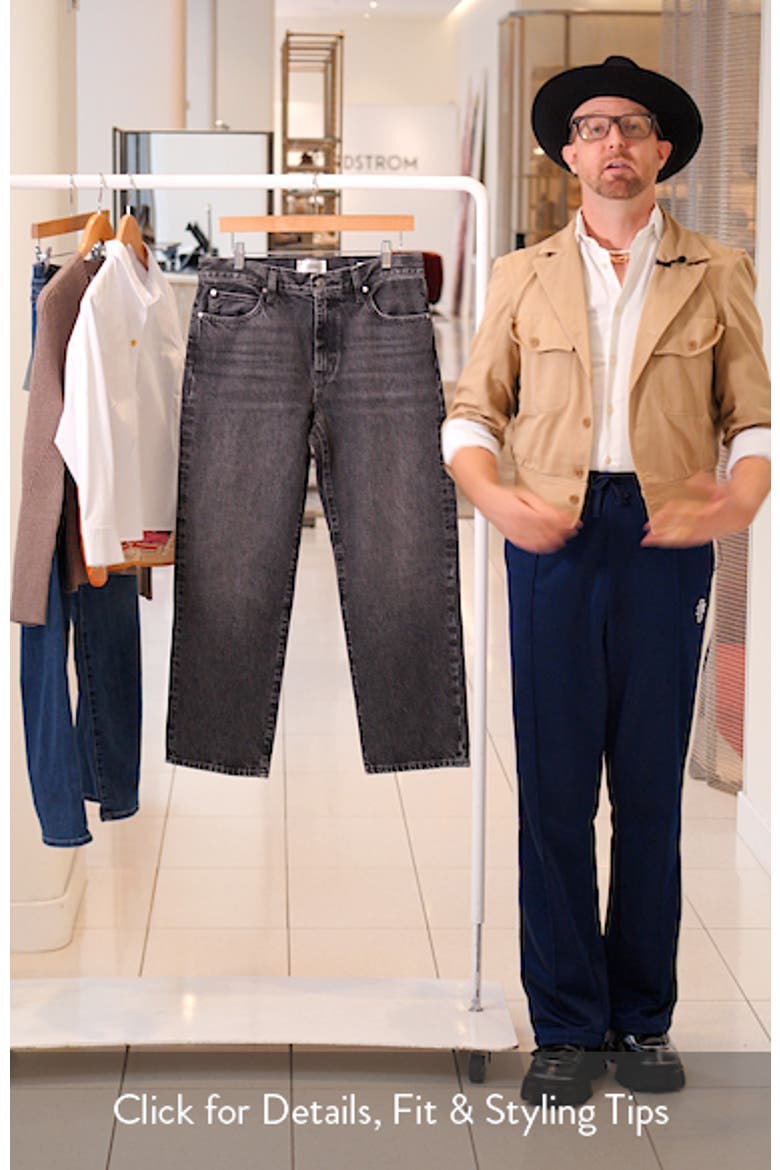 The Hang High Waist Ankle Straight Leg Jeans video