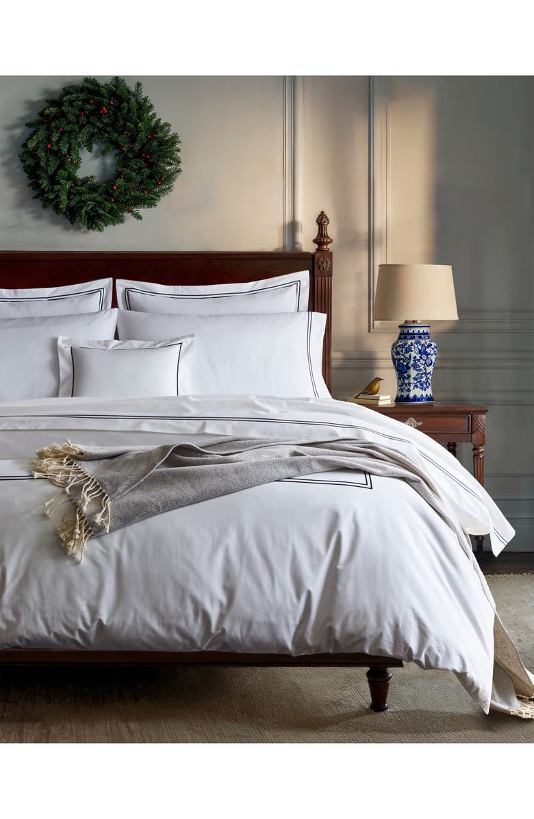 Petite Plume Herringbone Fringe Cotton Throw Blanket, Alternate, color, Grey