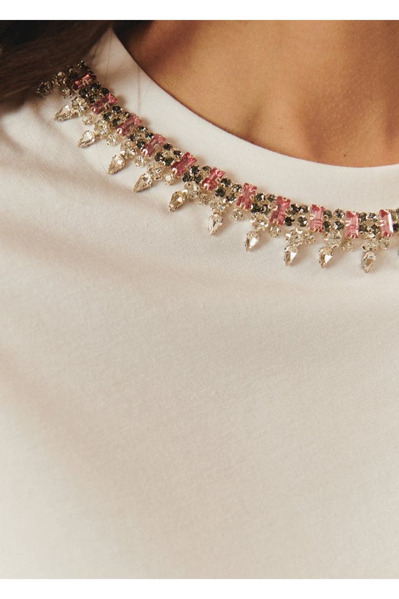 Sunny Embellished T, Alternate, color, WHITE