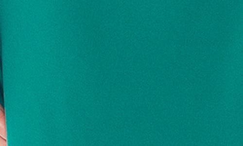 Shop Marina One-shoulder Front Twist A-line Gown In Kelly Green