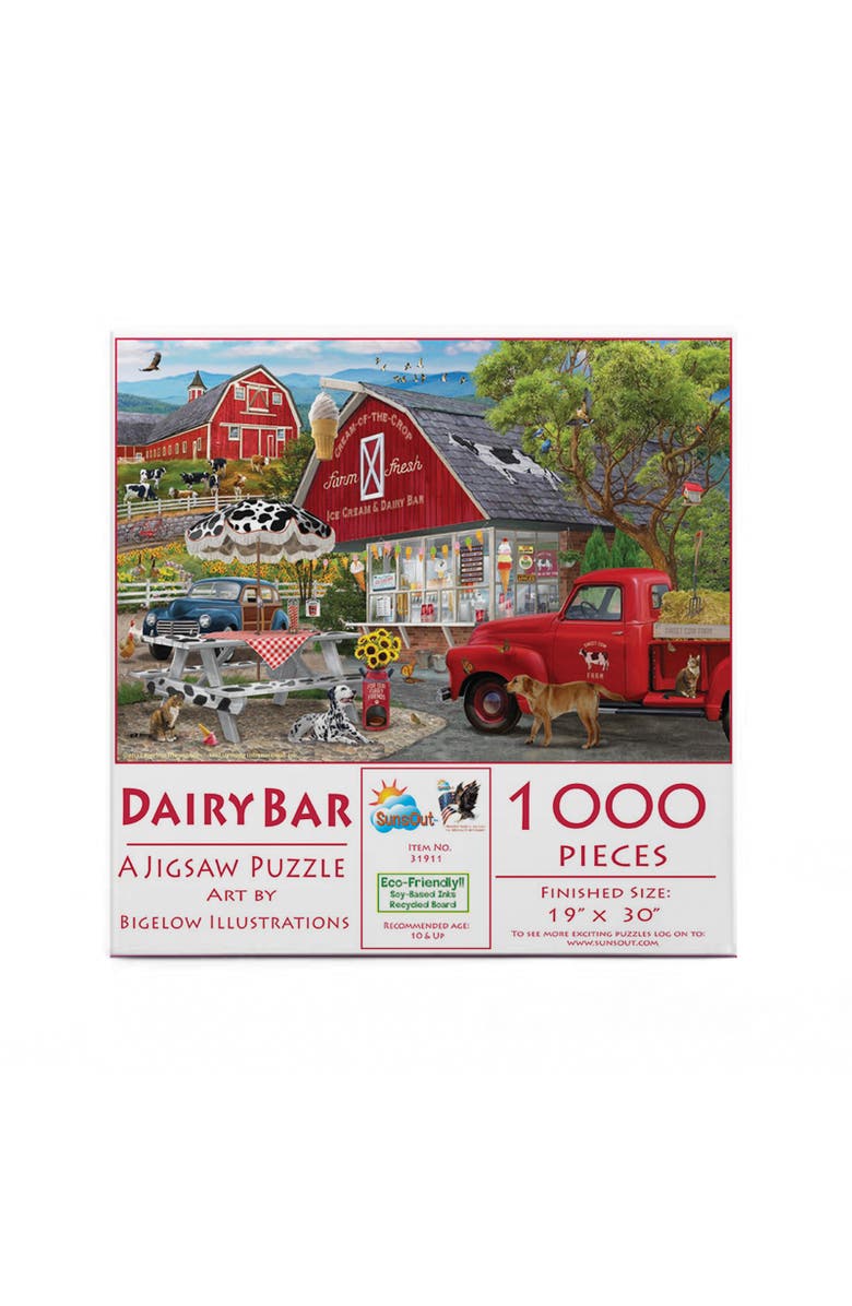 Sunsout Dairy Bar 1000 piece Jigsaw Puzzle for Adults, Alternate, color, Multicolor