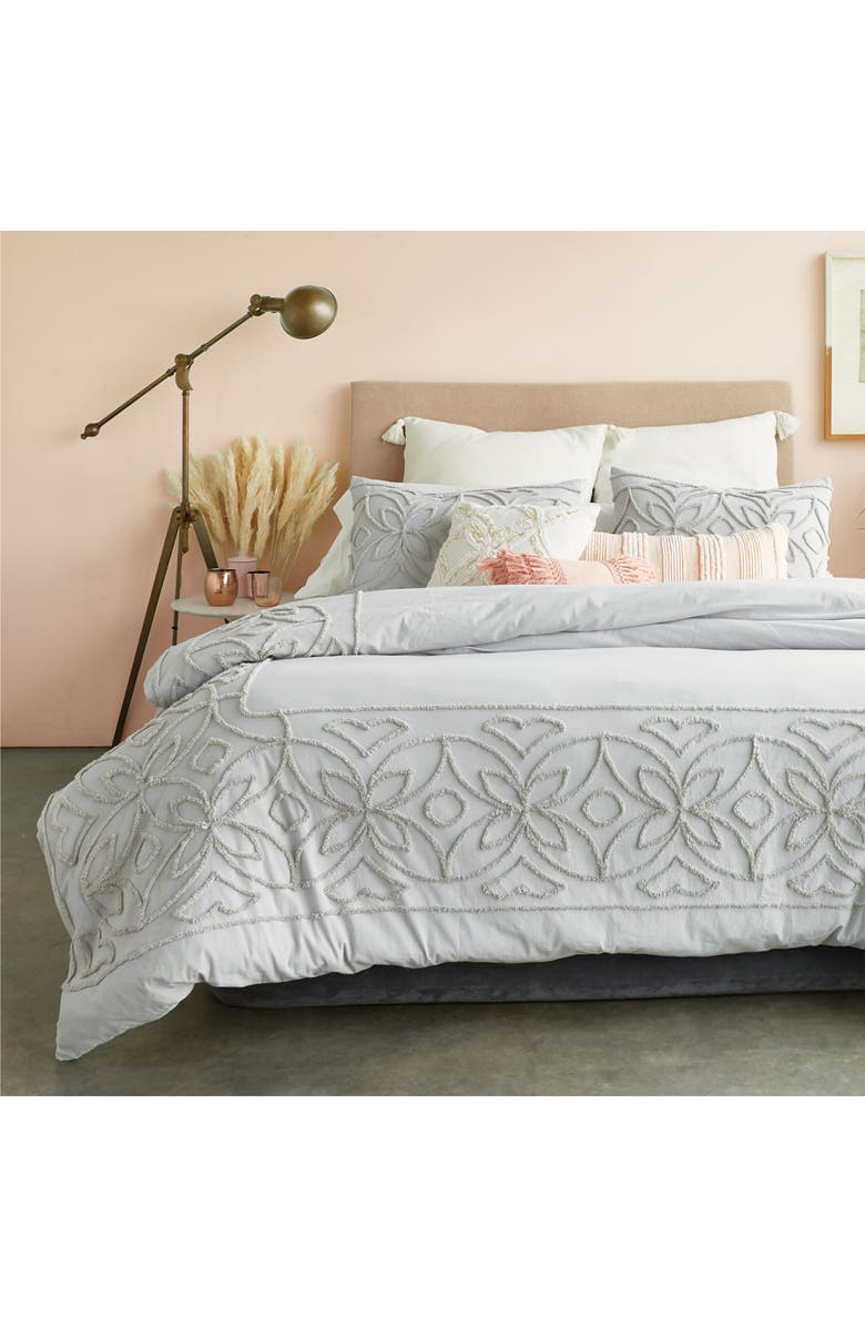 Peri Home Chenille Border Comforter & Shams Set, Alternate, color,