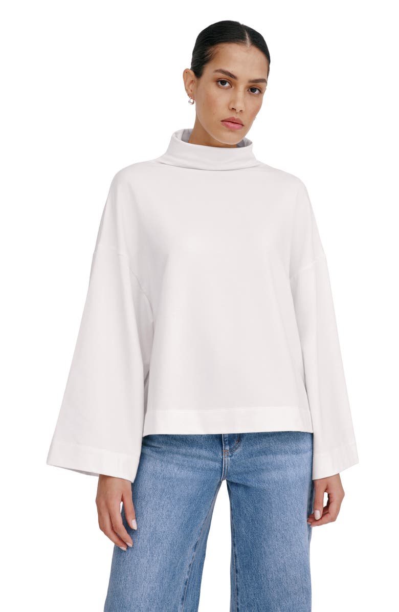 Marcella Amanda French Terry Sweatshirt, Alternate, color, Cream