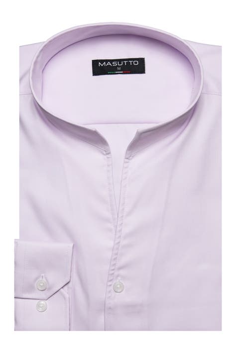 Tonali tulip stand up collar long sleeve shirt