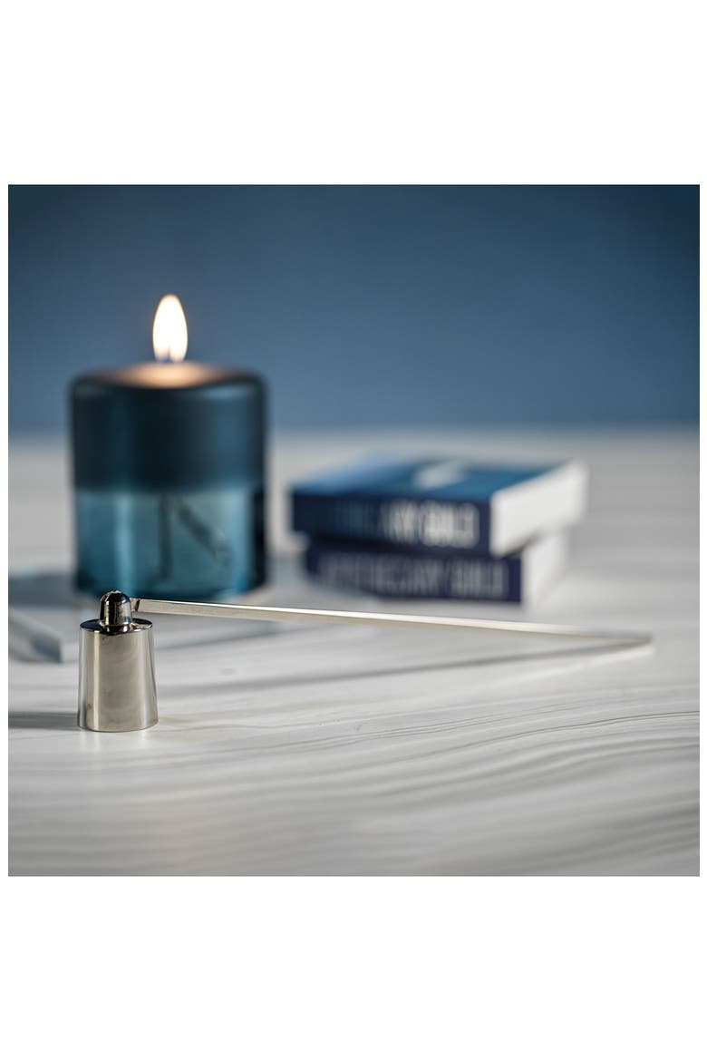 Brass Candle Snuffer, Alternate, color, NICKEL