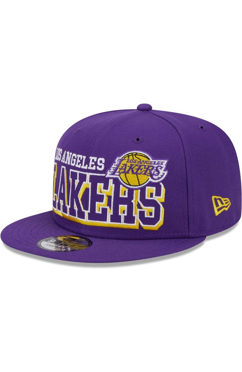 New Era Men's New Era Purple Los Angeles Lakers Gameday 59FIFTY Snapback Hat, Main, color, Purple