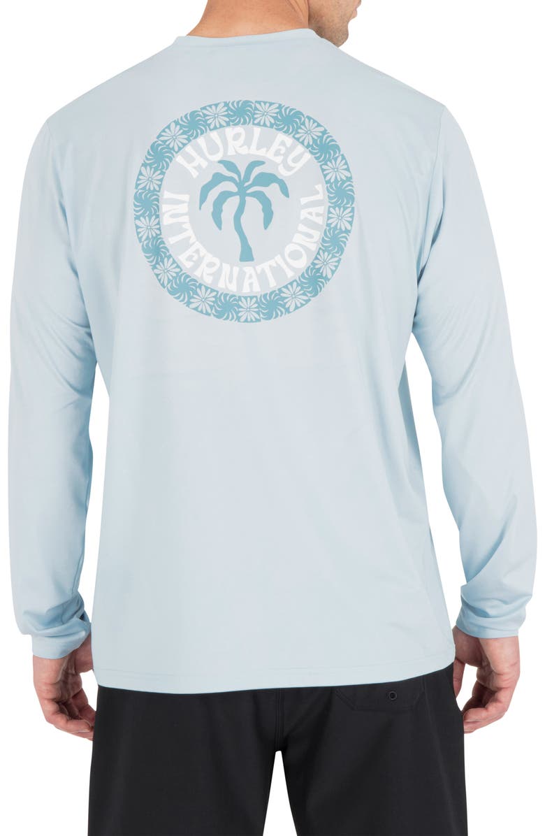 Hurley Hybrid Long Sleeve Graphic T-Shirt, Alternate, color, Iceland Heather