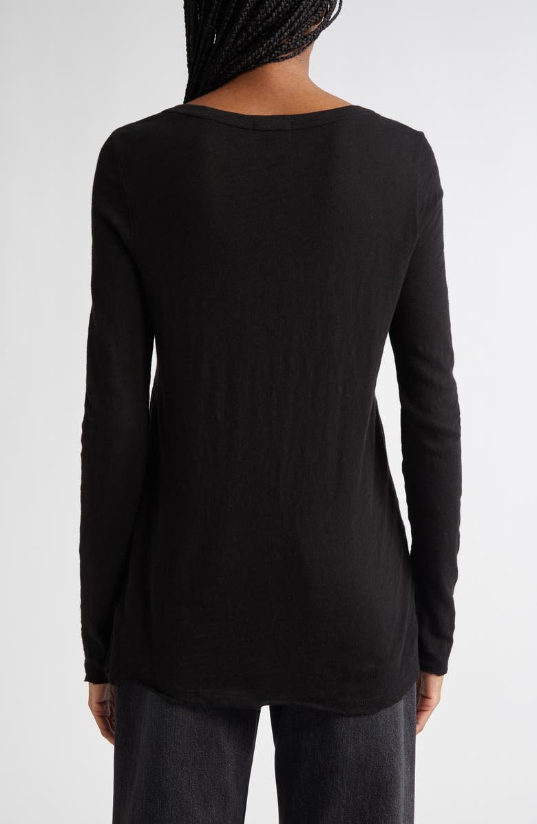 ATM Anthony Thomas Melillo Long Sleeve Slub Cotton V-Neck T-Shirt, Alternate, color, 