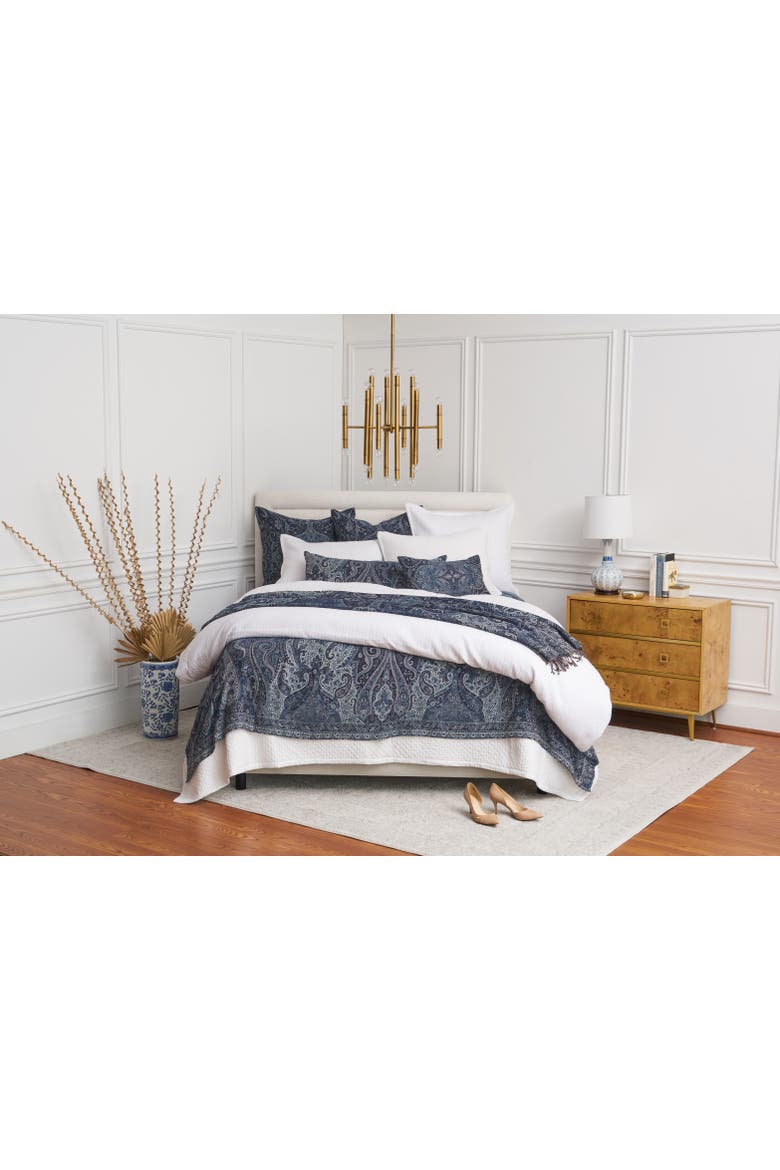 Suman Navy Queen Coverlet, Main, color, Blue