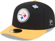 New Era Men's New Era Black/Gold Pittsburgh Steelers 2026 NFL Draft Pre-Curved 59FIFTY Fitted Hat