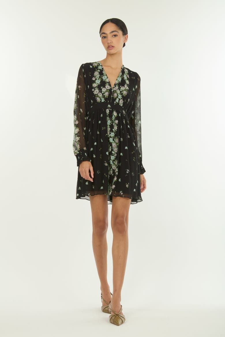 Emerson Dress, Main, color, Black Floral Alley