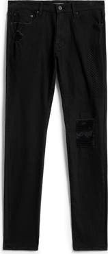 John Varvatos Luks Rip & Repair Skinny Jeans