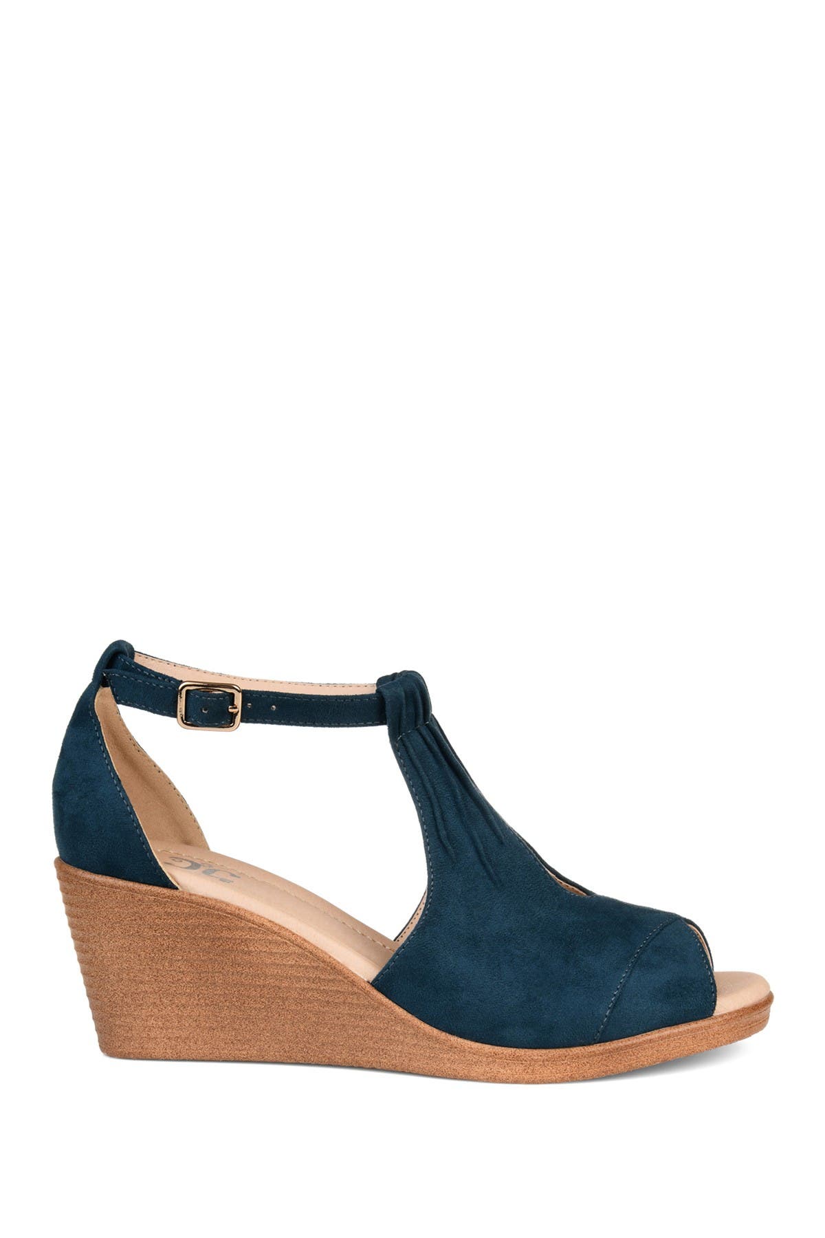 JOURNEE Kedzie Wedge Sandal, Alternate, color, BLUE