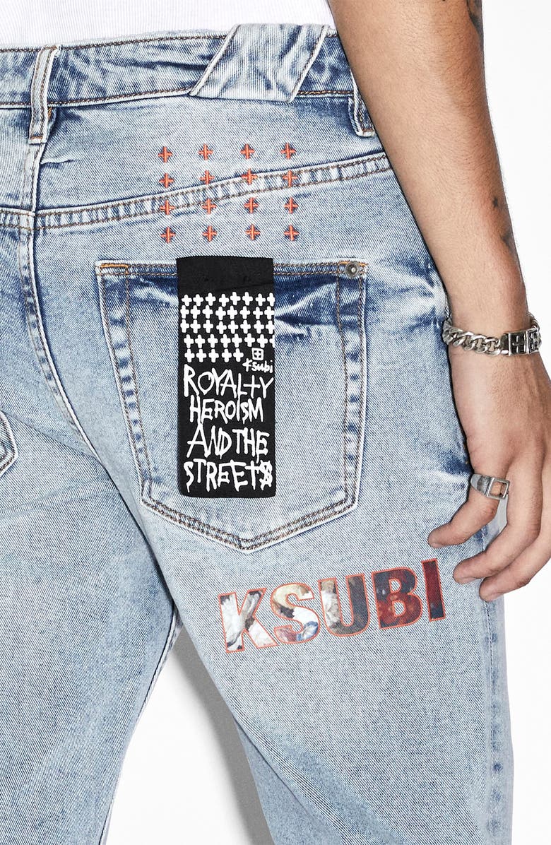 Ksubi Chitch Ecology Ripped Slim Tapered Leg Jeans, Alternate, color, 