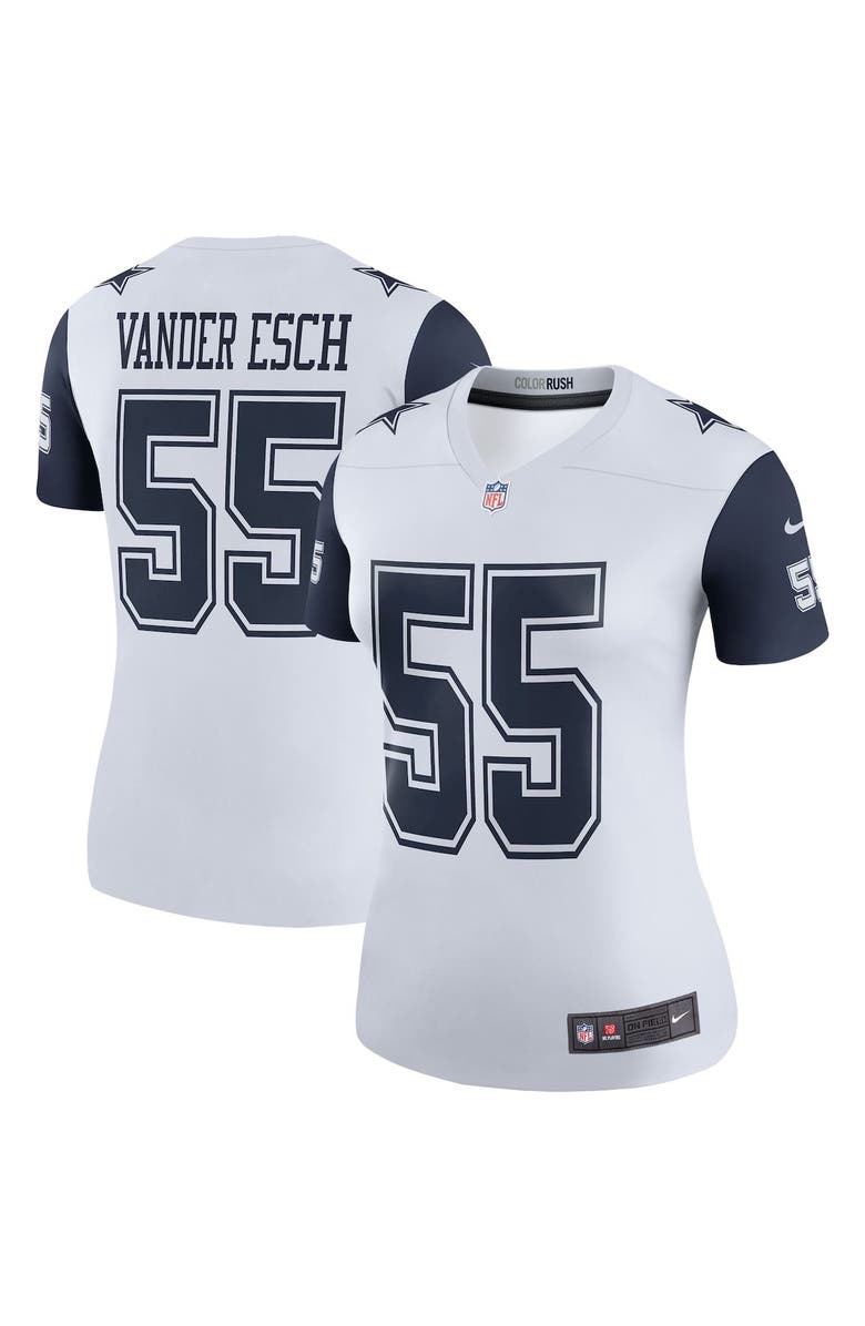 Nike Women's Nike Leighton Vander Esch White Dallas Cowboys Color Rush Legend Player Jersey, Main, color,