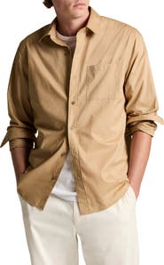 Vince Cotton Poplin Button-Up Shirt