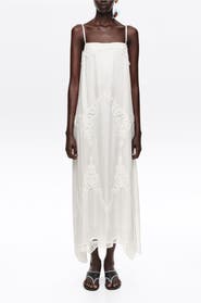 Bimba y Lola Strappy Crochet Midi Dress