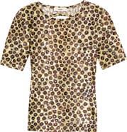Siedrés Idyl Print Velvet Devoré Open Back Top