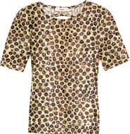 Siedrés Idyl Print Velvet Devoré Open Back Top