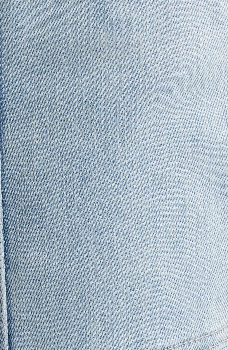 Wit & Wisdom Skyrise Cotton Crop Wide Leg Utility Pants, Alternate, color, Light Blue