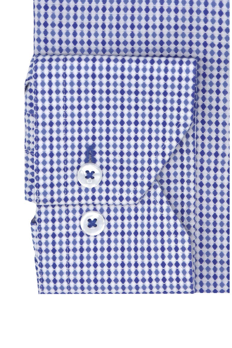 Lorenzo Uomo Diamond Pattern Trim Fit Dress Shirt (Men) | Nordstromrack