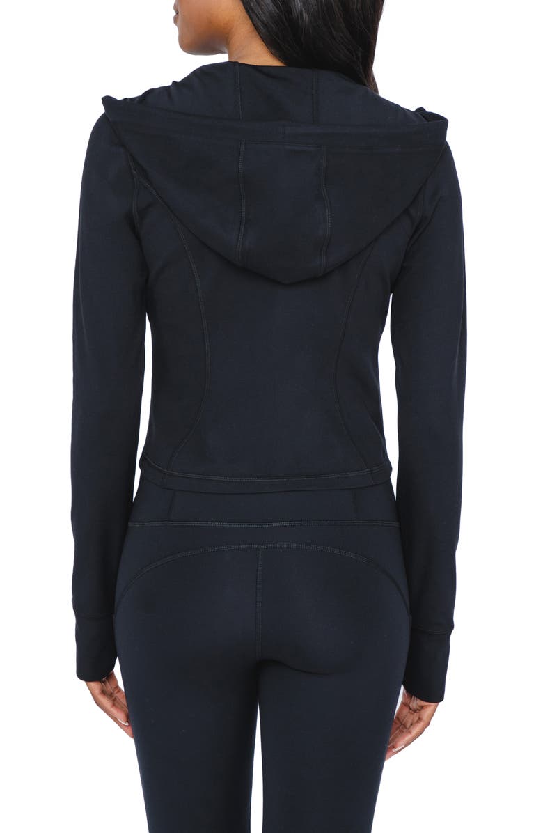 90 DEGREE BY REFLEX Cropped Zip Up Hooded Jacket, Alternate, color,