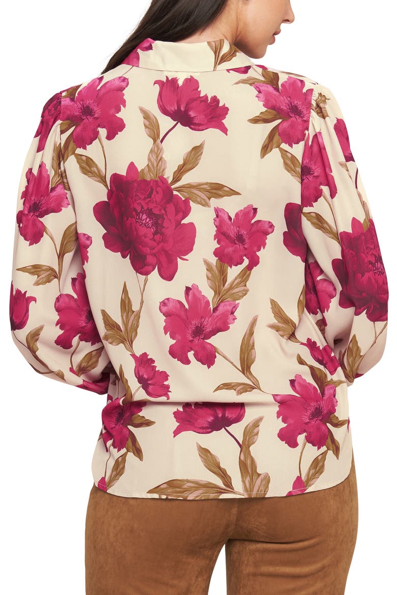 Button Front Long Sleeve Top, Alternate, color, TAUPE