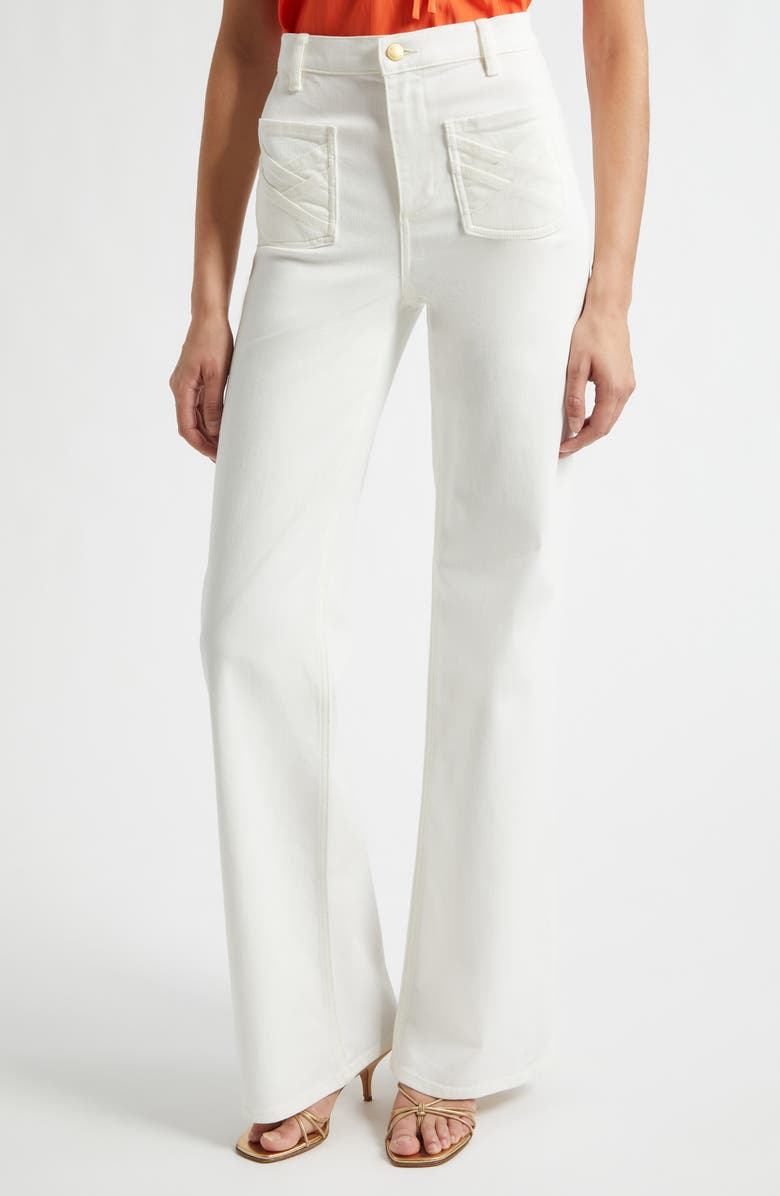 Ramy Brook Heidi Wide Leg Pants, Main, color, White