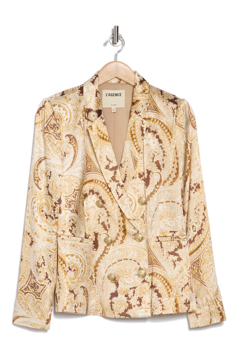 Colin Paisley Double Breasted Blazer, Alternate, color, IVORY MULTI BOUTE PAISLEY