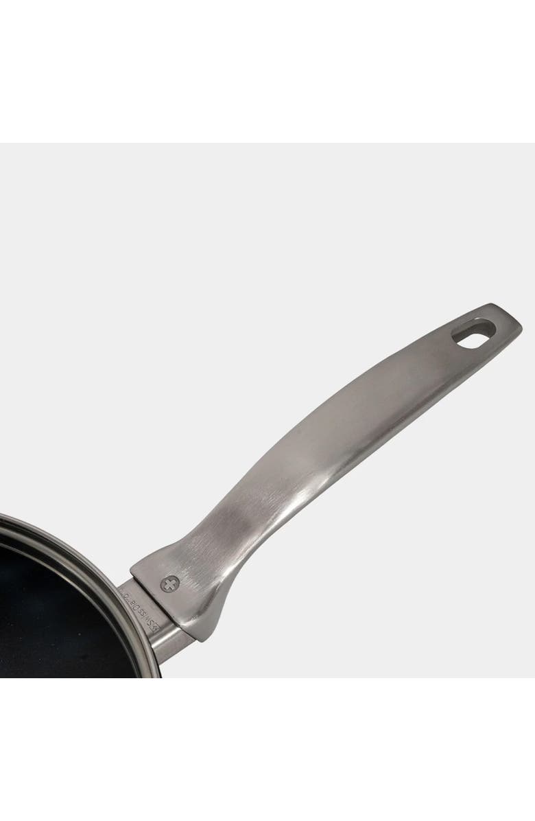 Swiss Diamond CHD Nonstick Saucepan with Glass Lid, 3.2 qt, Alternate, color, Black