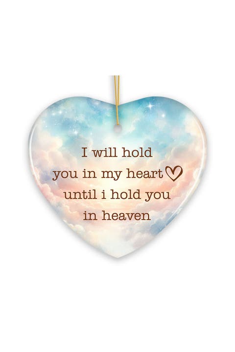 Heaven Sky Heart Memorial Ceramic Ornament