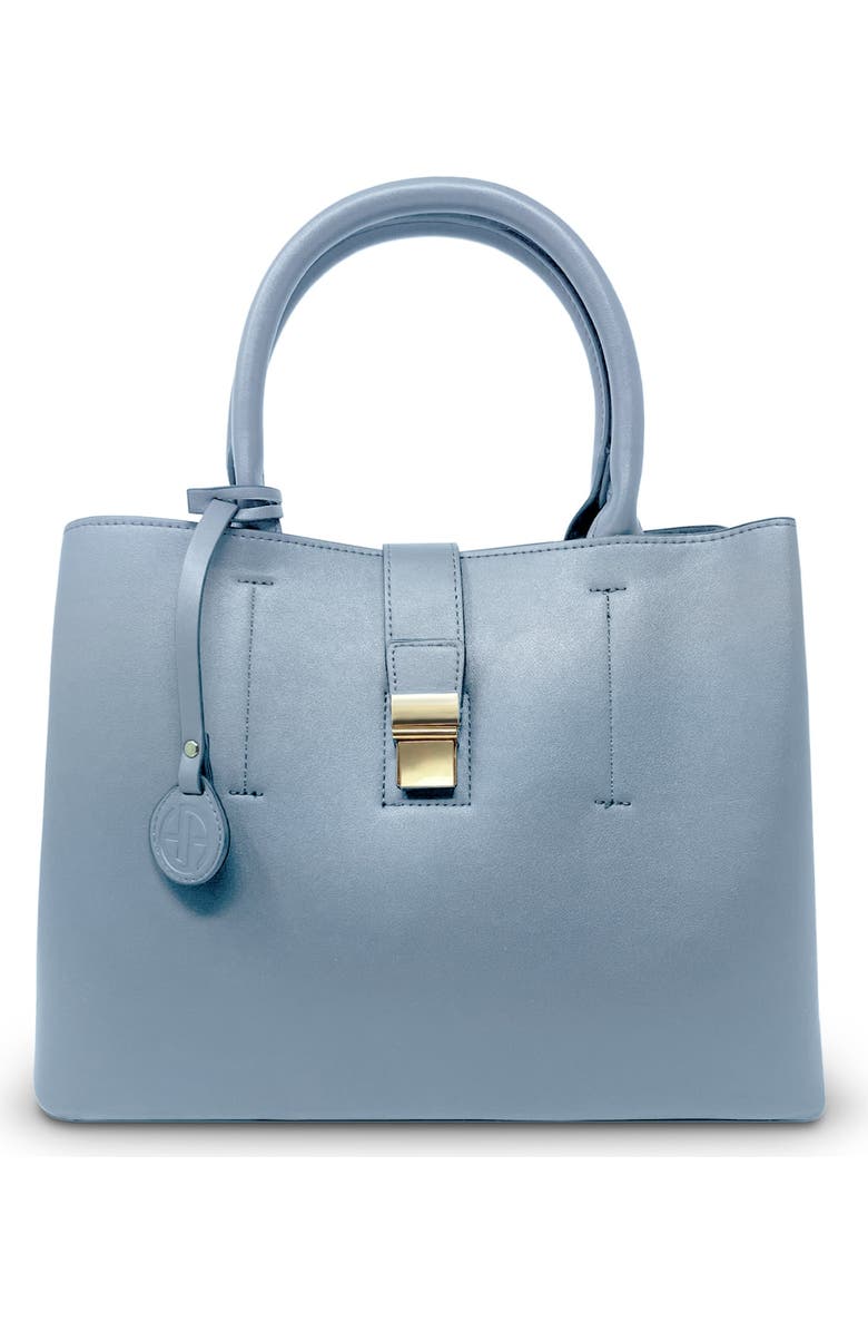 Youzey Vegan Leather Classic Handbag, Main, color, Seafoam