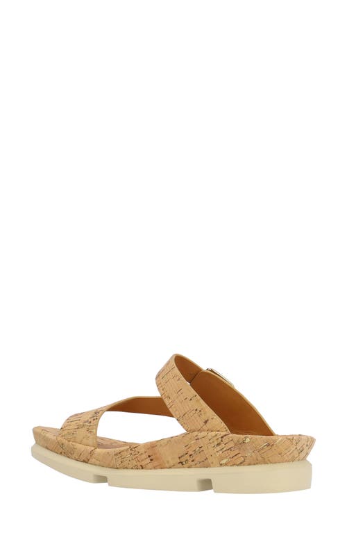 L'amour Des Pieds Alanza Toe Loop Sandal In Natural/gold