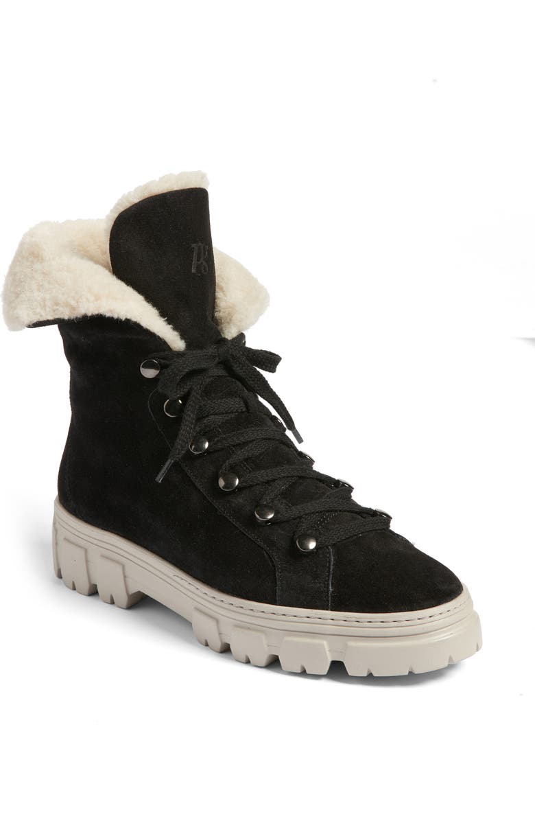 Paul Green Karla Lace-Up Wool Bootie, Main, color,