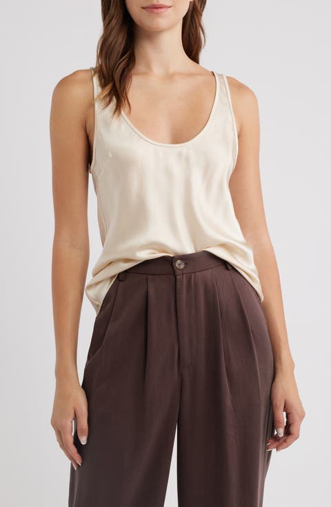 Veya Sleeveless Silk Top